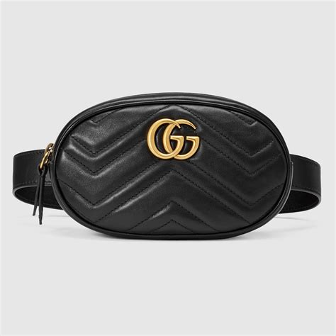 gg marmont matelassé leather belt bag preowned